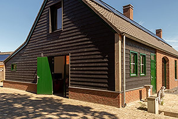 De ingang van de B&B